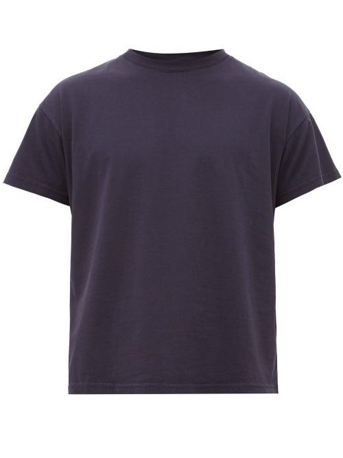 Matchesfashion.com Jeanerica Jeans & Co. - Marcel 180 Cotton Jersey T Shirt - Mens - Navy