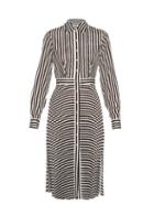 Altuzarra Dane Striped Crepe De Chine Dress