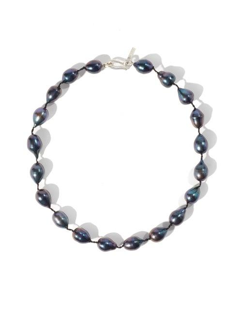 Matchesfashion.com Sophie Buhai - Teardrop Baroque-pearl Choker - Womens - Black
