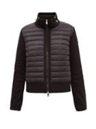 Matchesfashion.com Moncler - High-neck Down-filled Cotton-blend Jacket - Womens - Black