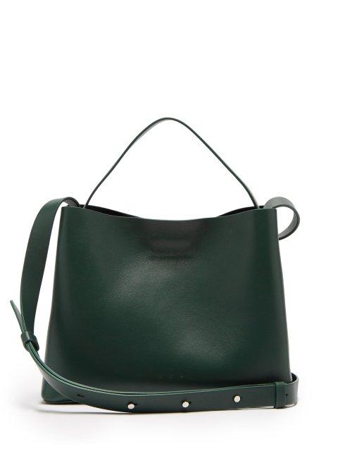 Matchesfashion.com Aesther Ekme - Mini Sac Leather Tote - Womens - Dark Green
