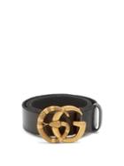 Matchesfashion.com Gucci - Gg Snake Buckle Leather Belt - Mens - Black