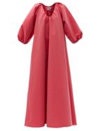 Matchesfashion.com Bernadette - George Balloon-sleeve Taffeta Dress - Womens - Red