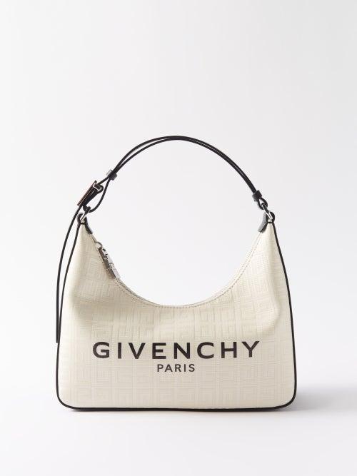 Givenchy - Moon Small Coated-canvas Shoulder Bag - Womens - White