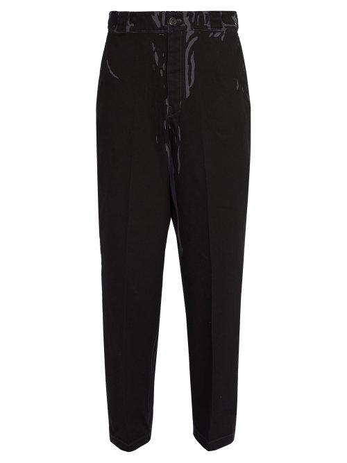 Matchesfashion.com Prada - Straight Leg Dyed Jeans - Mens - Black Multi