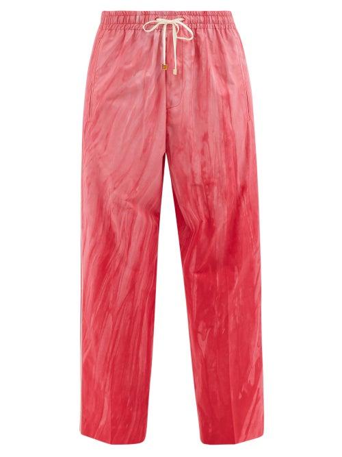 F.r.s - For Restless Sleepers - Jeff Printed Cotton Pyjama Trousers - Womens - Fuchsia