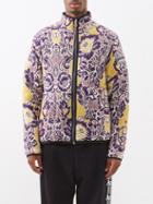 Aries - Fleur Floral-print Zipped Fleece Jacket - Mens - Purple Multi