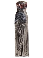 Matchesfashion.com Mary Katrantzou - Consort Strapless Sequinned Gown - Womens - Multi