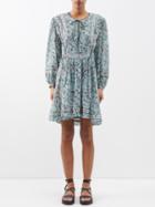Isabel Marant Toile - Gilinesia Floral-print Cotton Dress - Womens - Green Multi