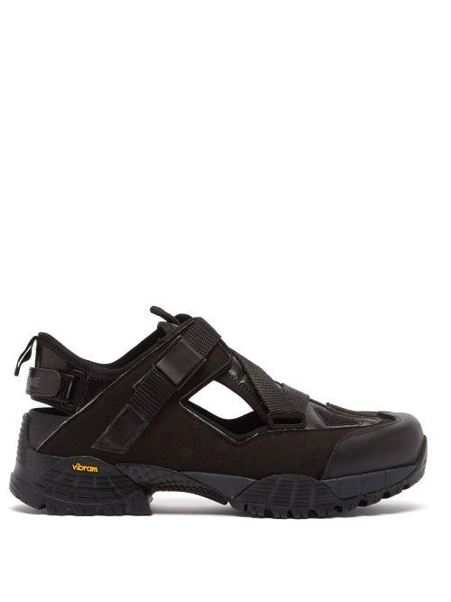 Matchesfashion.com Yume Yume - Cutout Faux-leather Hiking Shoes - Womens - Black