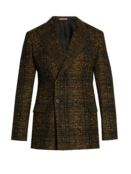 Bottega Veneta Double-breasted Wool-blend Tweed Blazer