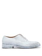 Matchesfashion.com Maison Margiela - Painted Leather Oxford Shoes - Mens - Grey