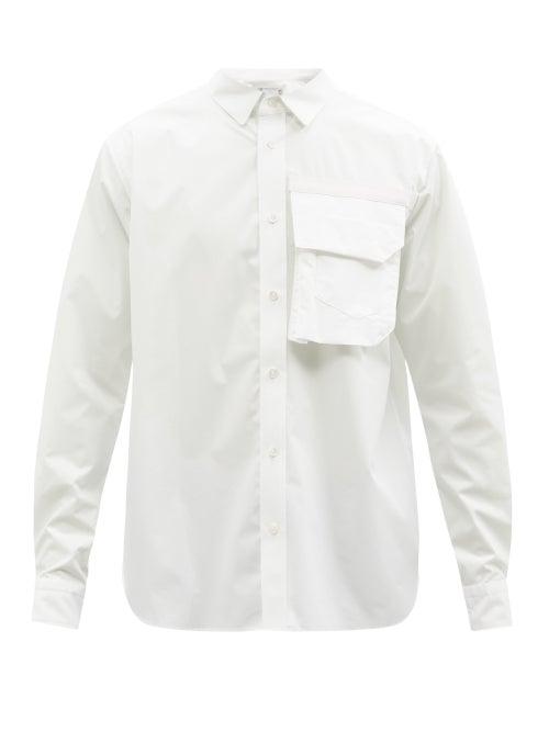 Sacai - Utility Pocket Cotton-poplin Shirt - Mens - White