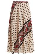 Redvalentino Paisley-print Silk Skirt