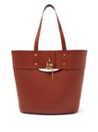 Matchesfashion.com Chlo - Aby Large Grained-leather Tote - Womens - Dark Brown