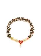 Matchesfashion.com Heimat Atlantica - Iris Embellished Shell Necklace - Womens - Multi