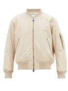 Matchesfashion.com Bottega Veneta - Arm-handle Cotton-blend Twill Bomber Jacket - Mens - Beige