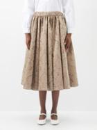 The Meaning Well - Alice Upcycled Jacquard Midi Skirt - Womens - Cream