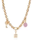 Matchesfashion.com Givenchy - Charm Chainlink Necklace - Womens - Gold Multi