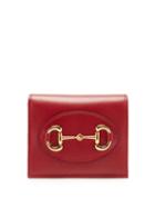 Matchesfashion.com Gucci - 1955 Horsebit Leather Bi-fold Wallet - Womens - Red