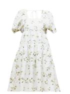Matchesfashion.com Cecilie Bahnsen - Ronja Tiered Floral Fil Coup Mini Dress - Womens - Yellow White
