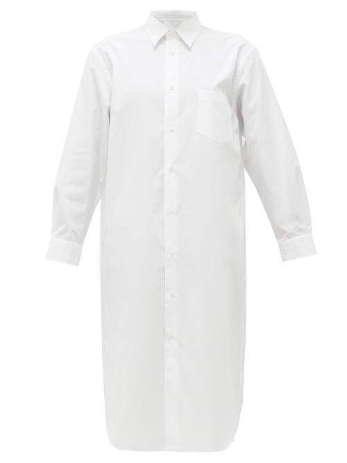 Matchesfashion.com Junya Watanabe - Cotton-poplin Shirt Dress - Womens - White