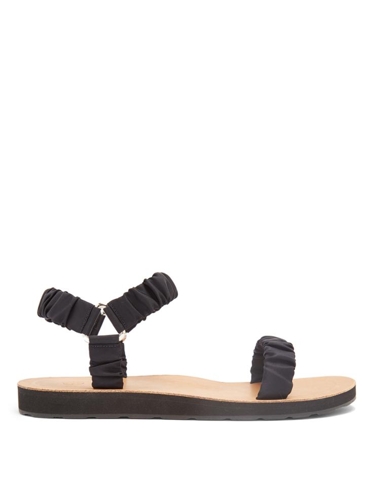 The Row Egon Ruched-strap Sandals