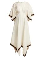 Matchesfashion.com Zimmermann - Juno Ribbon Midi Dress - Womens - Cream