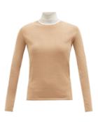Gabriela Hearst - Bi Costa Roll-neck Cashmere-blend Sweater - Womens - Beige White