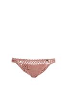 Matchesfashion.com She Made Me - Jannah Cheeky Crochet Bikini Briefs - Womens - Light Pink