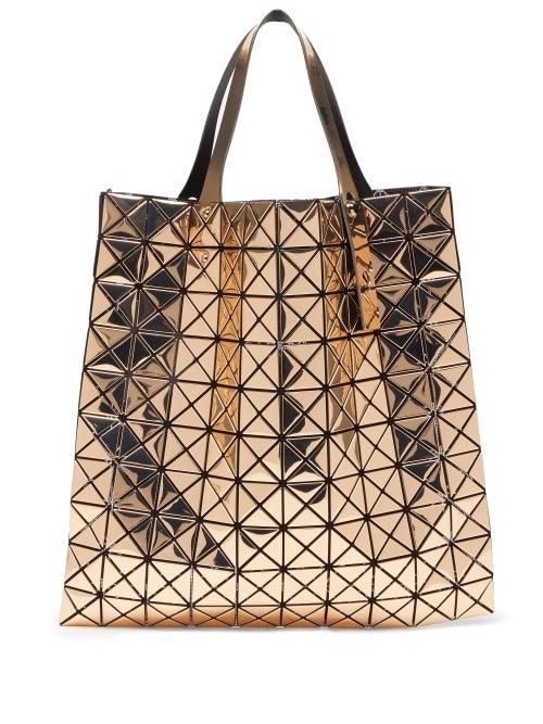 Matchesfashion.com Bao Bao Issey Miyake - Platinum Large Metallic Pvc Tote Bag - Womens - Gold