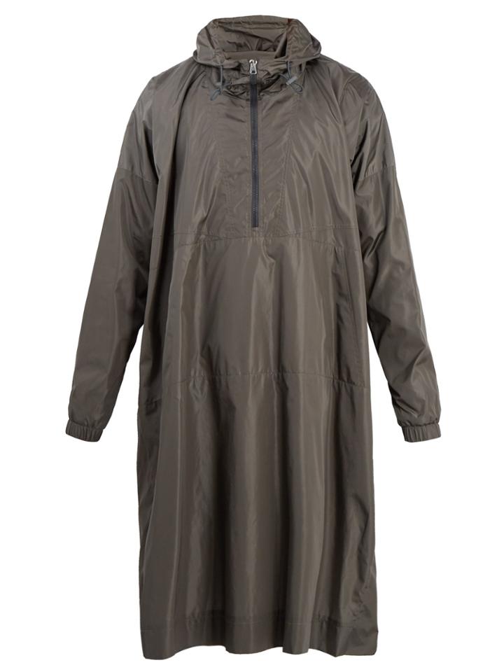 Stella Mccartney Zip-through Hooded Nylon Poncho