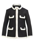 Matchesfashion.com Casablanca - Patch-pocket Wool-blend Single-breasted Jacket - Mens - Black