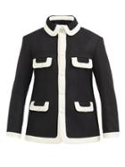 Matchesfashion.com Casablanca - Patch-pocket Wool-blend Single-breasted Jacket - Mens - Black