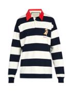 Gucci Striped Long-sleeved Cotton Rugby Shirt