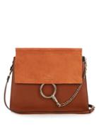 Matchesfashion.com Chlo - Faye Medium Leather And Suede Shoulder Bag - Womens - Tan