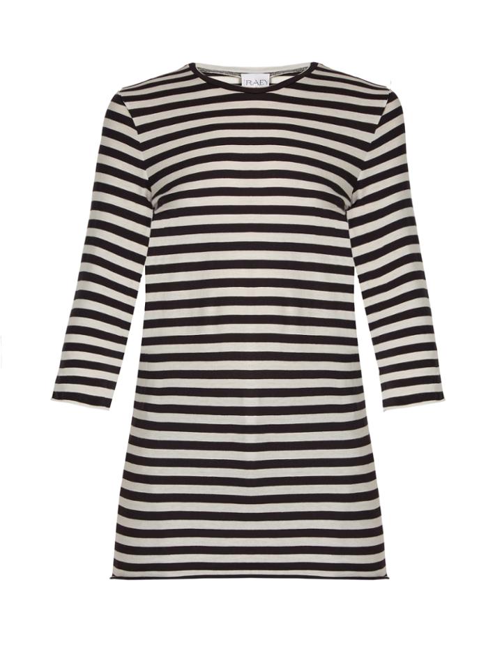 Raey Half-sleeved Striped Cotton T-shirt