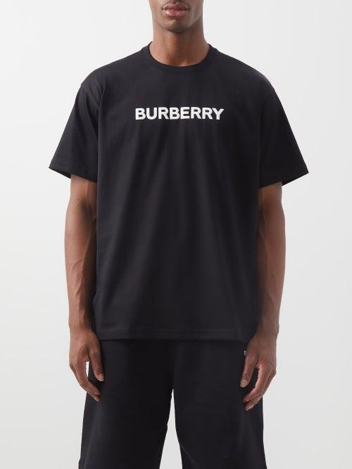 Burberry - Harriston Logo-print Cotton T-shirt - Mens - Black