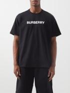 Burberry - Harriston Logo-print Cotton T-shirt - Mens - Black