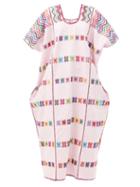 Matchesfashion.com Pippa Holt - No.195 Embroidered Cotton Kaftan - Womens - Pink Print