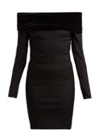 Matchesfashion.com Emilio De La Morena - Tasman Off The Shoulder Dress - Womens - Black