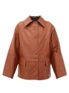 Matchesfashion.com Kassl Editions - Reversible Leather Jacket - Womens - Brown