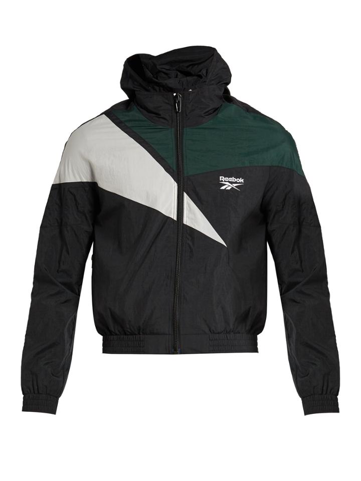 Vetements X Reebok Contrast-panel Hooded Track Jacket