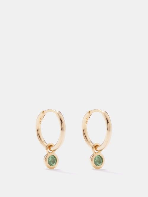 Theodora Warre - Tsavorite & Gold-plated Sterling Silver Earrings - Womens - Green Multi