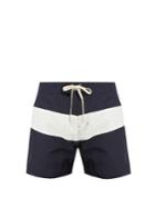 Saturdays Nyc Grant Contrast-panel Swim Shorts