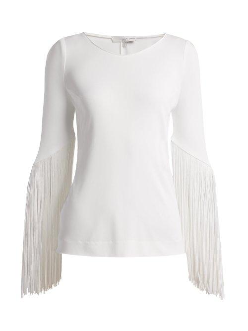 Matchesfashion.com Galvan - Vesper Fringed Top - Womens - White