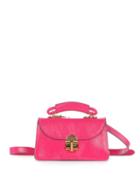 Matchesfashion.com Marni - Juliette Top-handle Leather Cross-body Bag - Womens - Pink