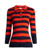 Frame Rugby Striped Wool And Cashmere-blend Sweater