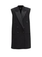 Matchesfashion.com Isabel Marant - Onyx Double-breasted Sleeveless Wool Blazer - Womens - Black