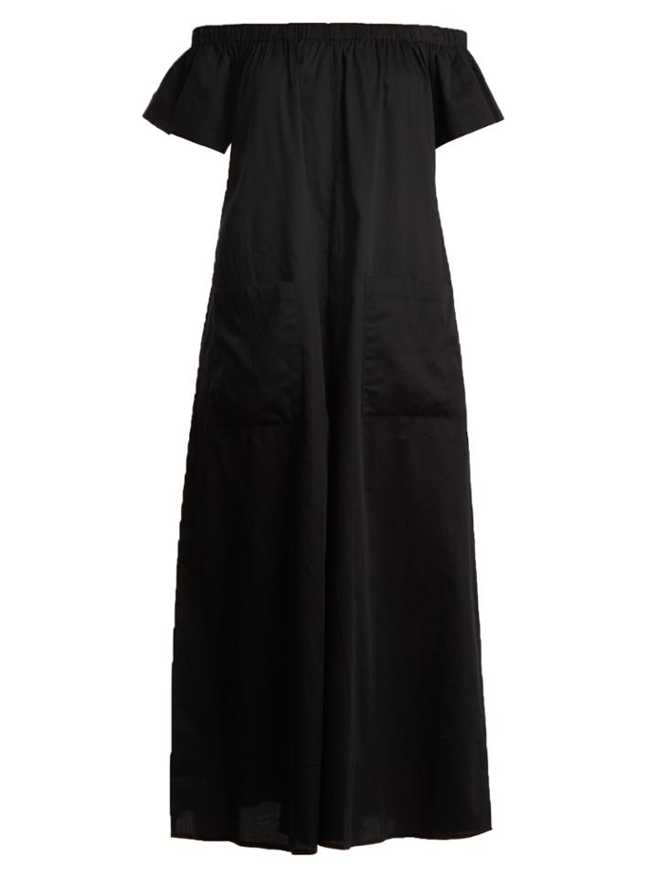 Mara Hoffman Blanche Off-the-shoulder Cotton Jumpsuit